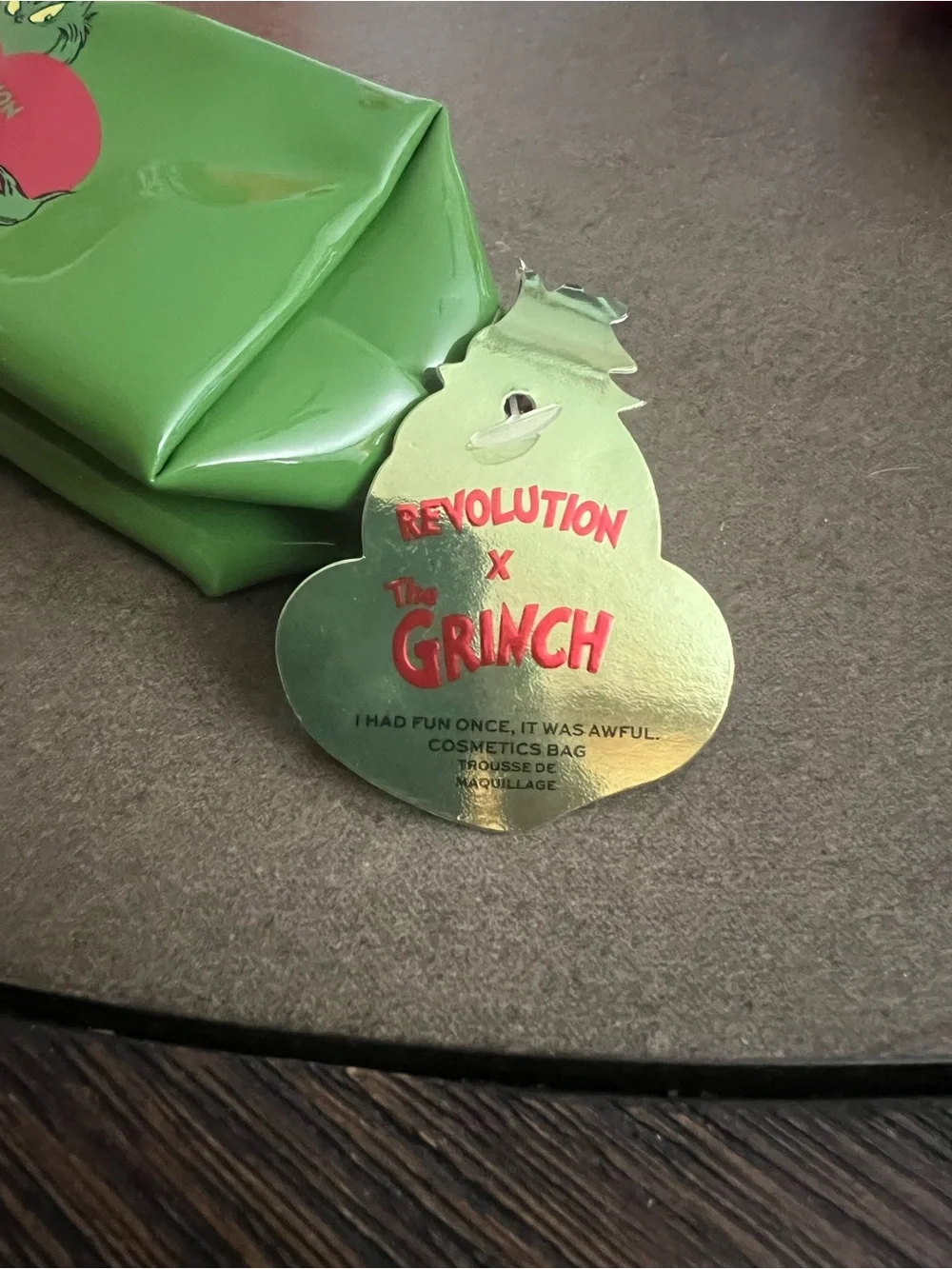 Makeup Revolution x The Grinch Mini Cosmetic Bag